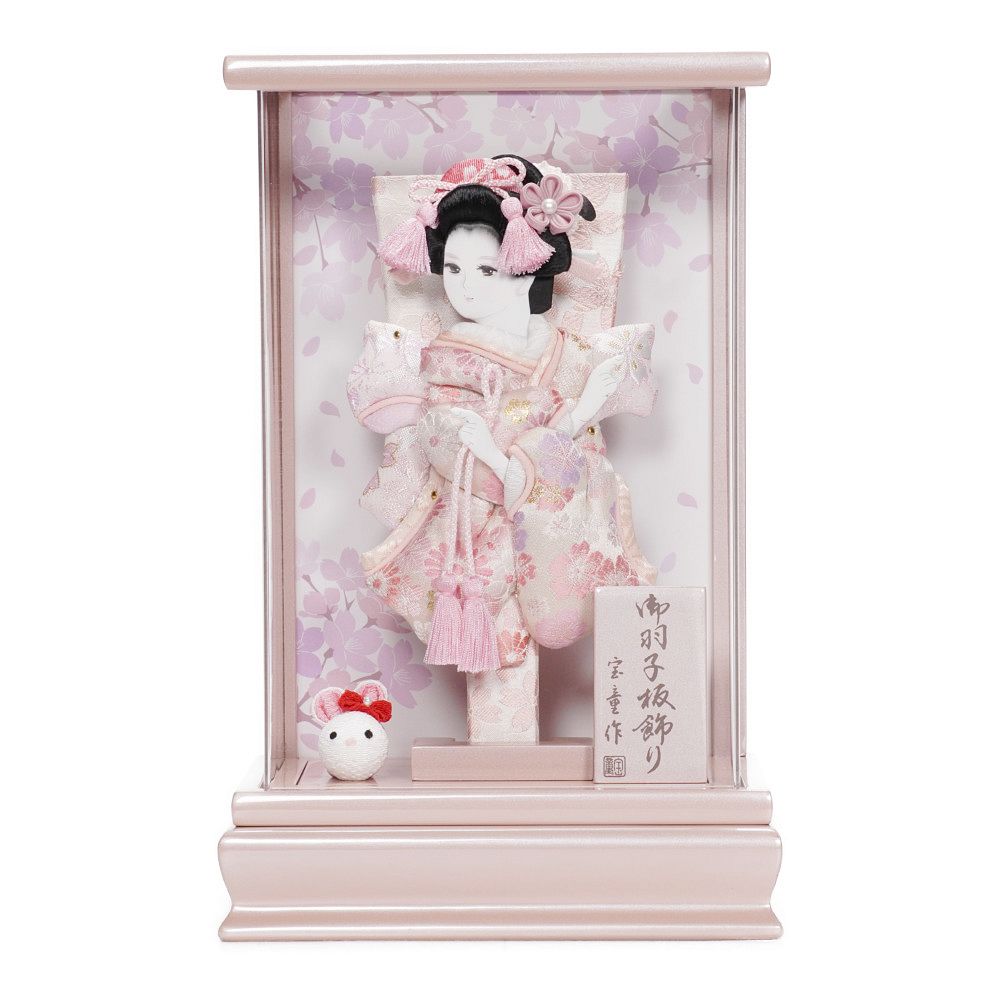 【羽子板】7号 撫子 アクリル〈宝童作〉[242-033]