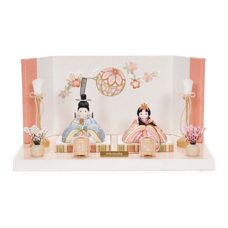 木目込み雛人形】rico真愛 親王飾り | minicola作 ｜雛人形・五月人形