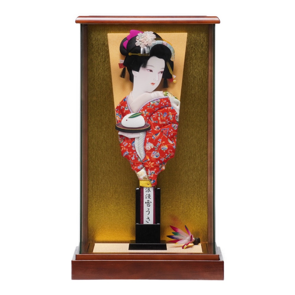 【羽子板】10号 浪漫娘 雪うさぎ〈むさしや豊山作〉[232-072]