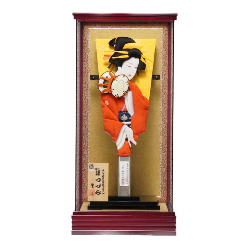 羽子板】20号 つづみ 極上本絹〈むさしや豊山作〉[232-035] | 羽子板