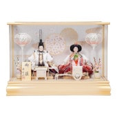 【雛人形】芥子 和奏 親王揃いアクリルケース飾り〈雅秀作〉[243-120]|雛人形