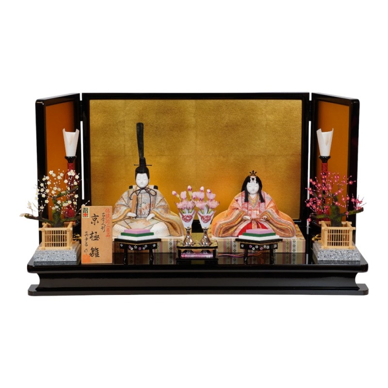 木目込み雛人形】加茂雛 親王飾り〈真多呂作〉[243-222] | 雛人形