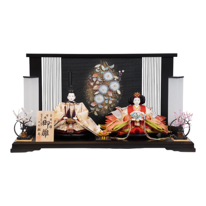 雛人形】京十番 平安 円華壱年文様 親王飾り〈小出松寿作〉[213-010