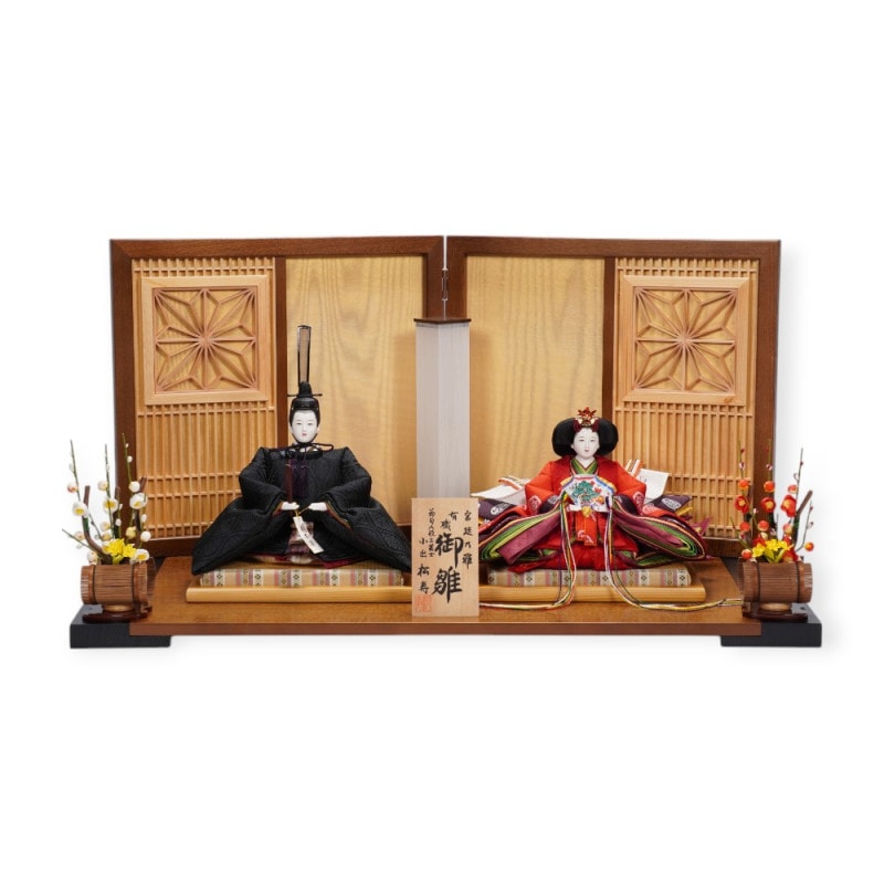 雛人形】京十番 平安 黒袍 親王飾り〈小出松寿作〉[233-031] | 雛人形