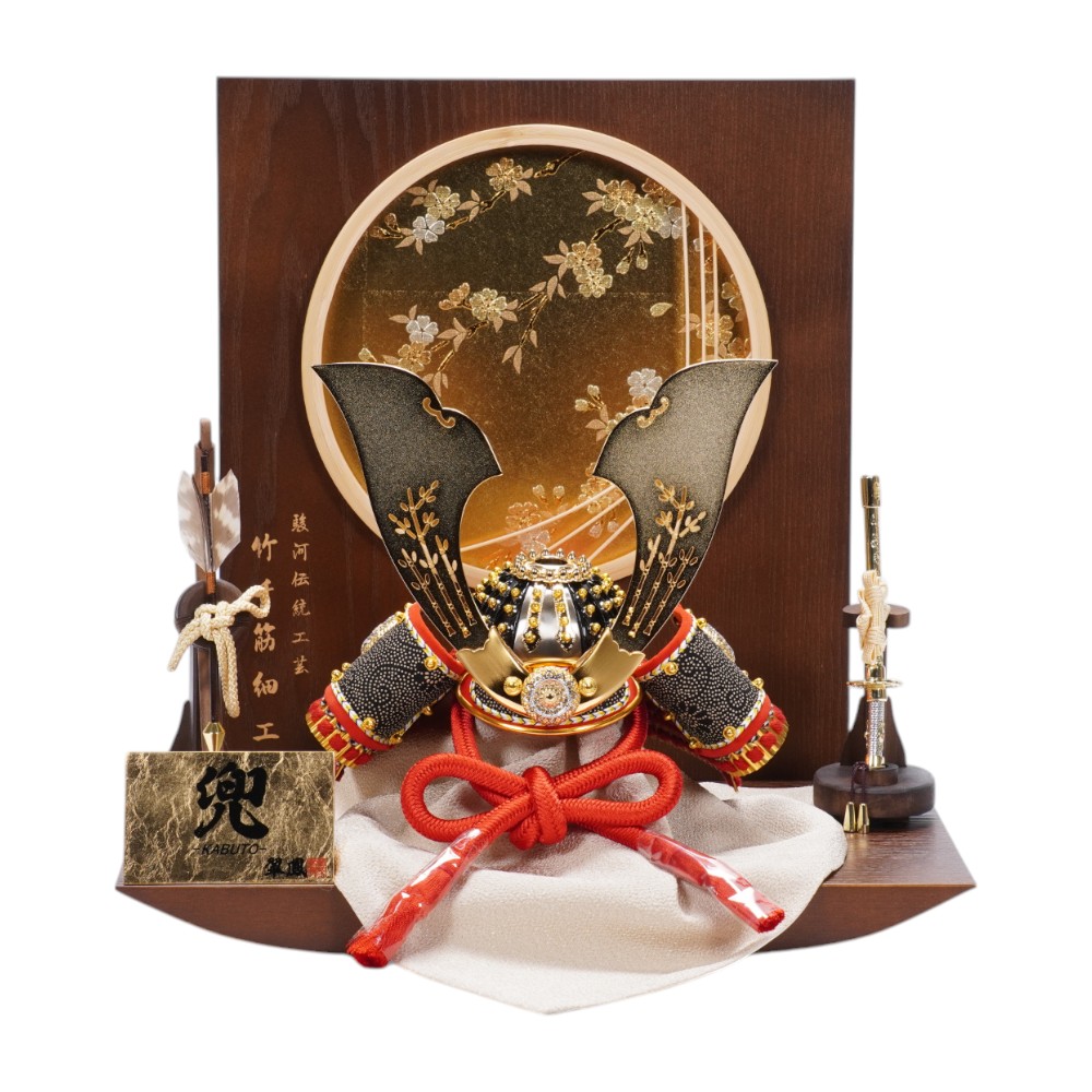 【五月人形】8号 綺羅星 赤糸威 兜飾り〈翠鳳作〉[255-124]