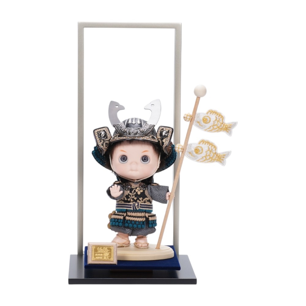 【五月人形】YAYA 銀ちゃん 大将飾り〈壹三作〉[255-291]