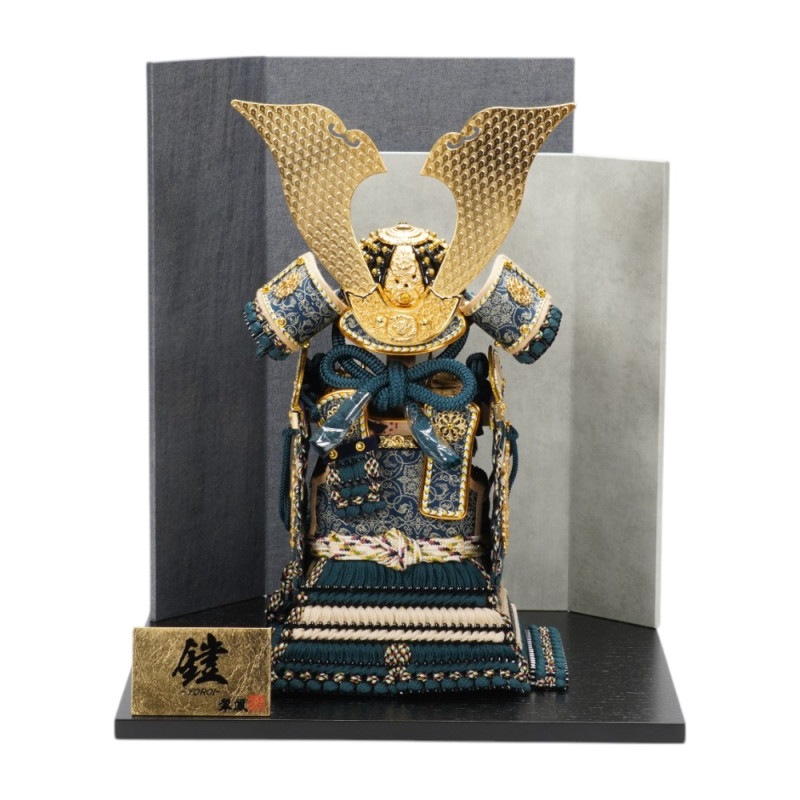 五月人形】7号 永遠奉納大鎧 薄茶中ベージュ威 鎧飾り | 翠鳳作