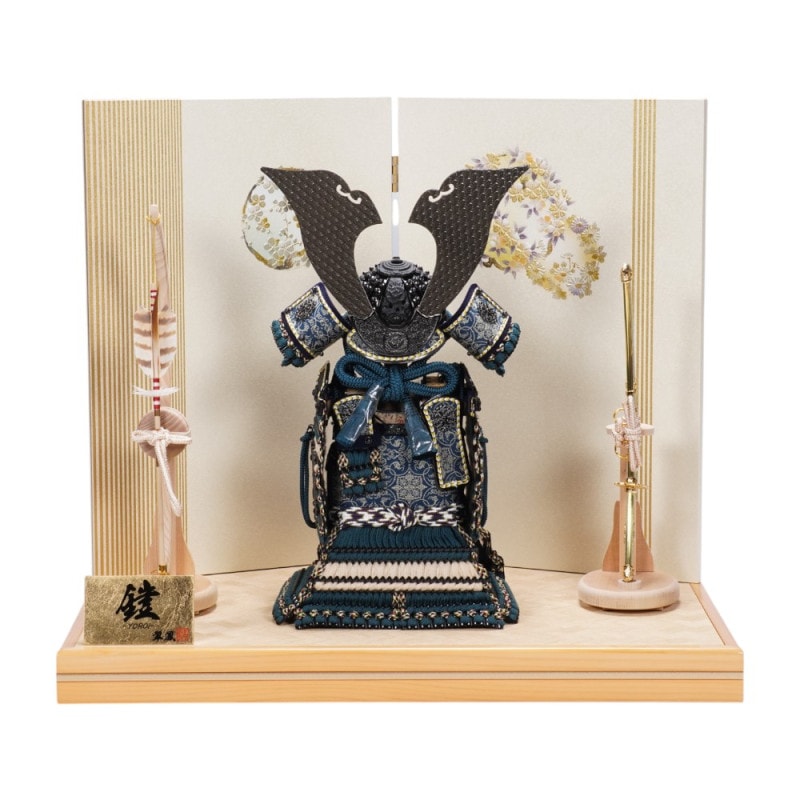五月人形 武士の鎧 高さ約70cm 付属品あり 五月人形 コンパクト収納鎧飾りセット【P98125】武田信玄公型 奉納鎧