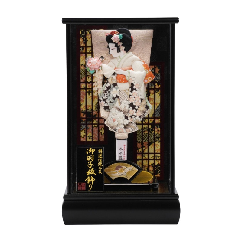 羽子板】15号 初春 友禅(白)〈摩耶作〉[212-085] | 羽子板 | 創業慶応