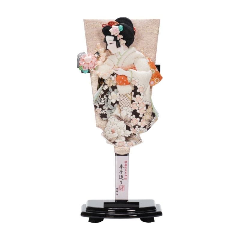 羽子板】15号 初春 友禅(白)〈摩耶作〉[212-085] | 羽子板 | 創業慶応