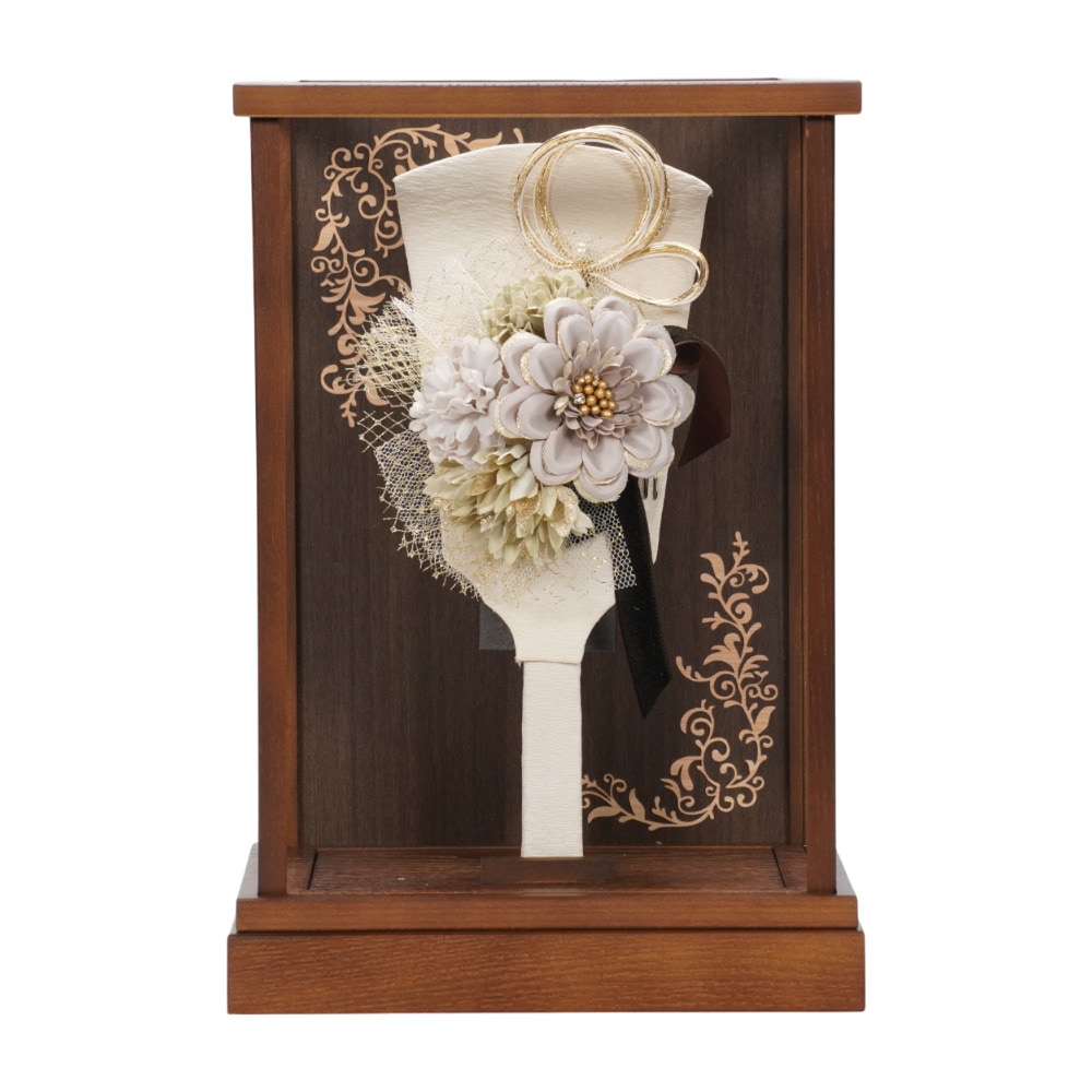 【羽子板】8号 髪飾り(モカ) アクリル〈匠一好作〉[262-009]