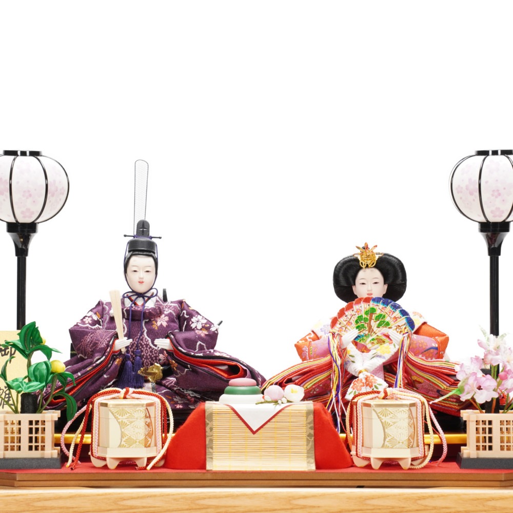 雛人形】三五「京春」親王揃いアクリルケース飾り〈雅秀作〉[223