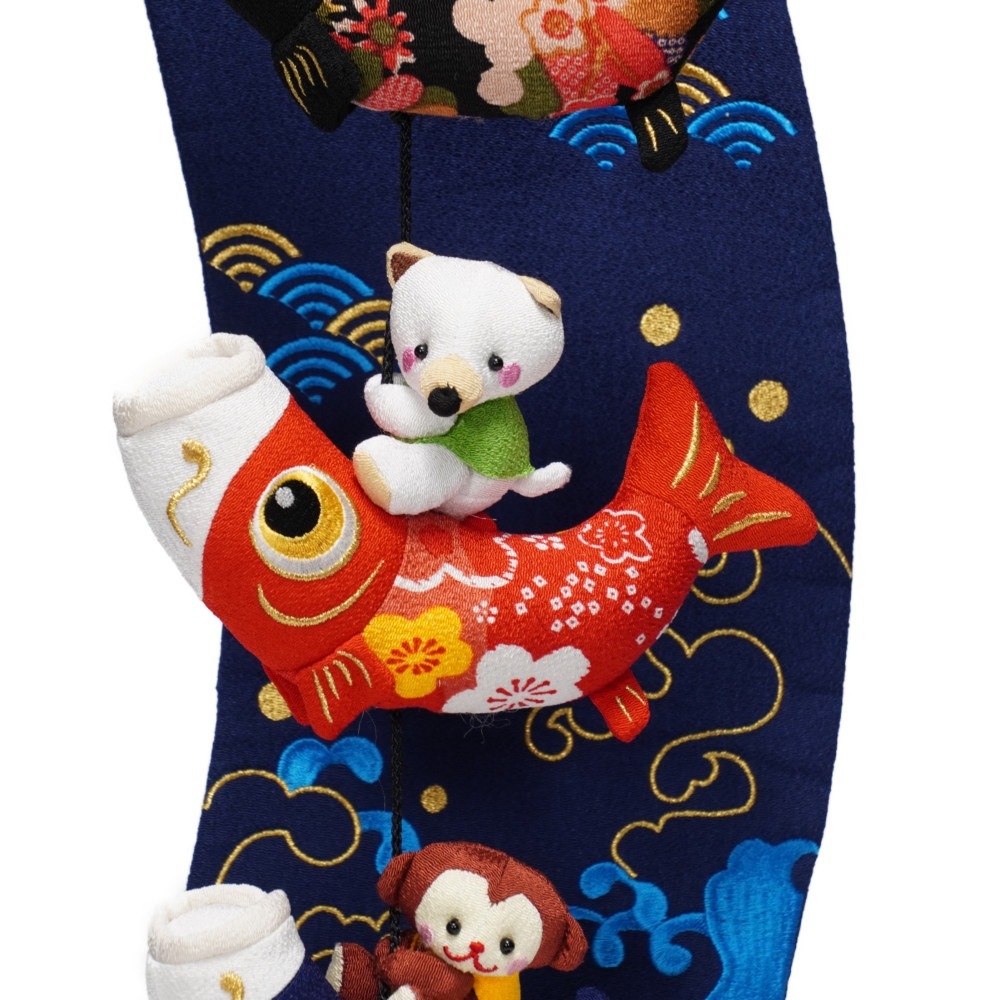 【つるし飾り】室内鯉 鯉と桃太郎(小) 5-S38 〈男の子〉[225T-093]