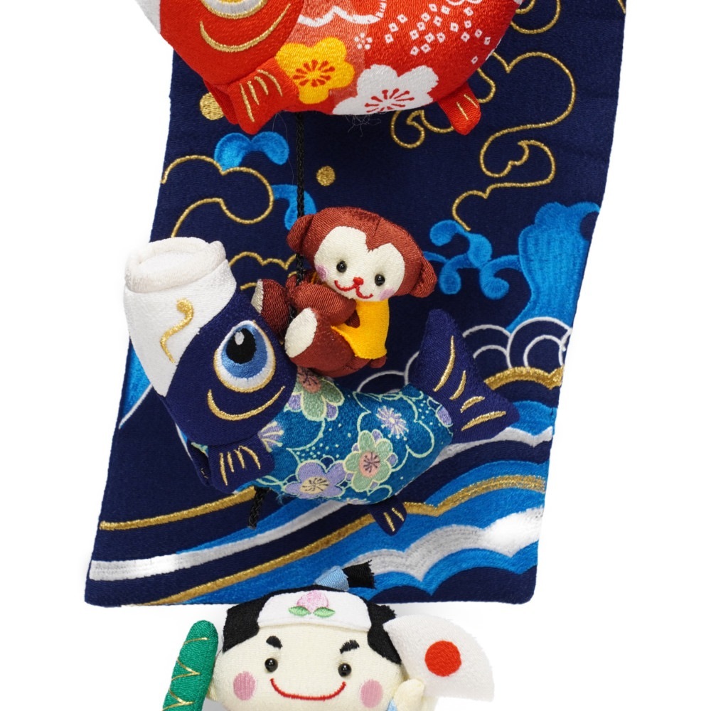 【つるし飾り】室内鯉 鯉と桃太郎(小) 5-S38 〈男の子〉[225T-093]