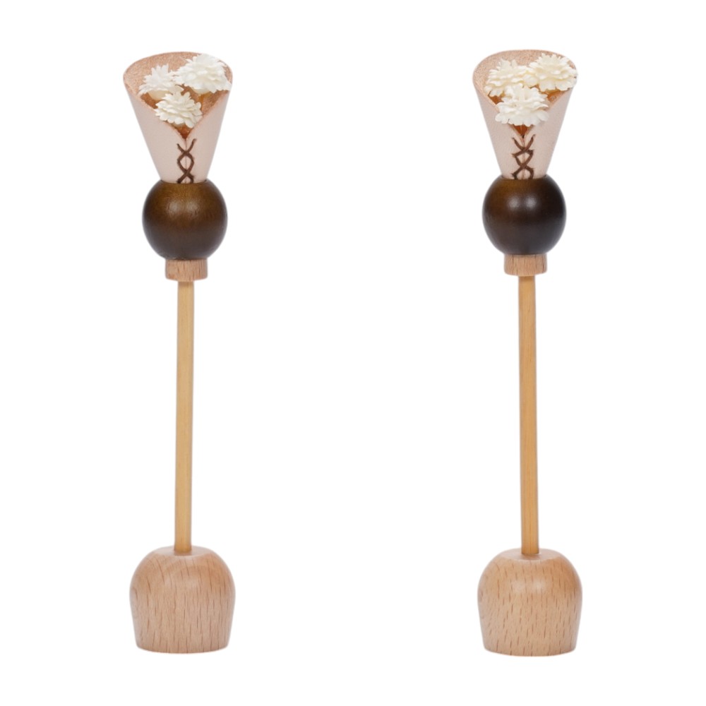 【雛人形】まめ(小) 有職(水色・ピンク) 向鶴 親王飾り〈尚好作〉[253-054]