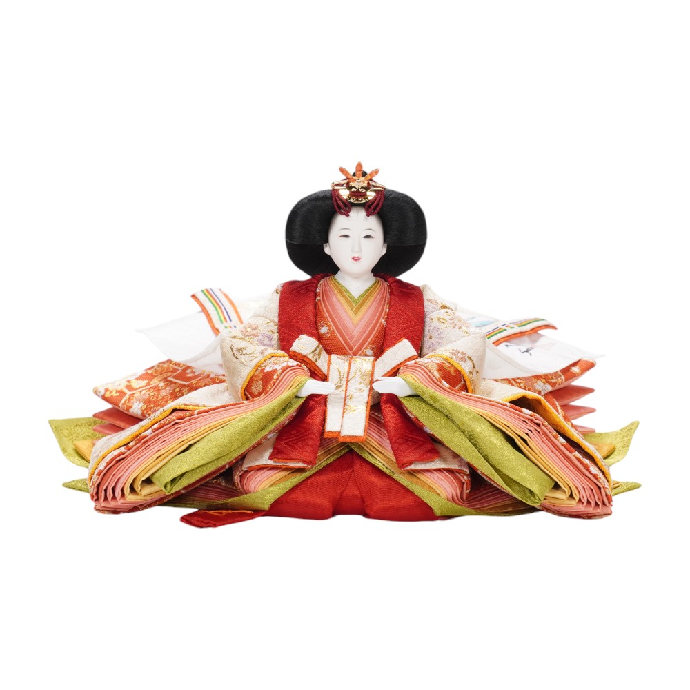 【雛人形】京十番 平安 円華壱年文様 親王飾り | 小出松寿作