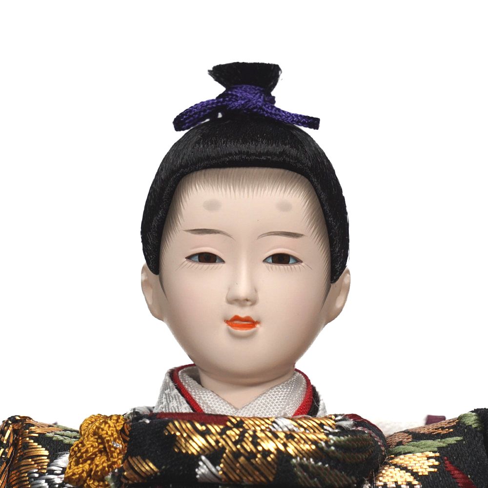 【雛人形】柳 研ぎ出し曙塗 五人揃い三段収納飾り | 雛聖作