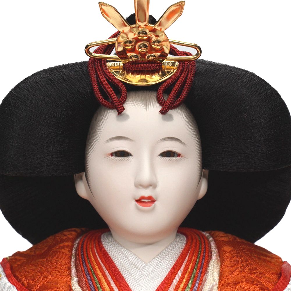【雛人形】京十番 黄櫨染 親王揃い収納飾り | 望月紀彦作