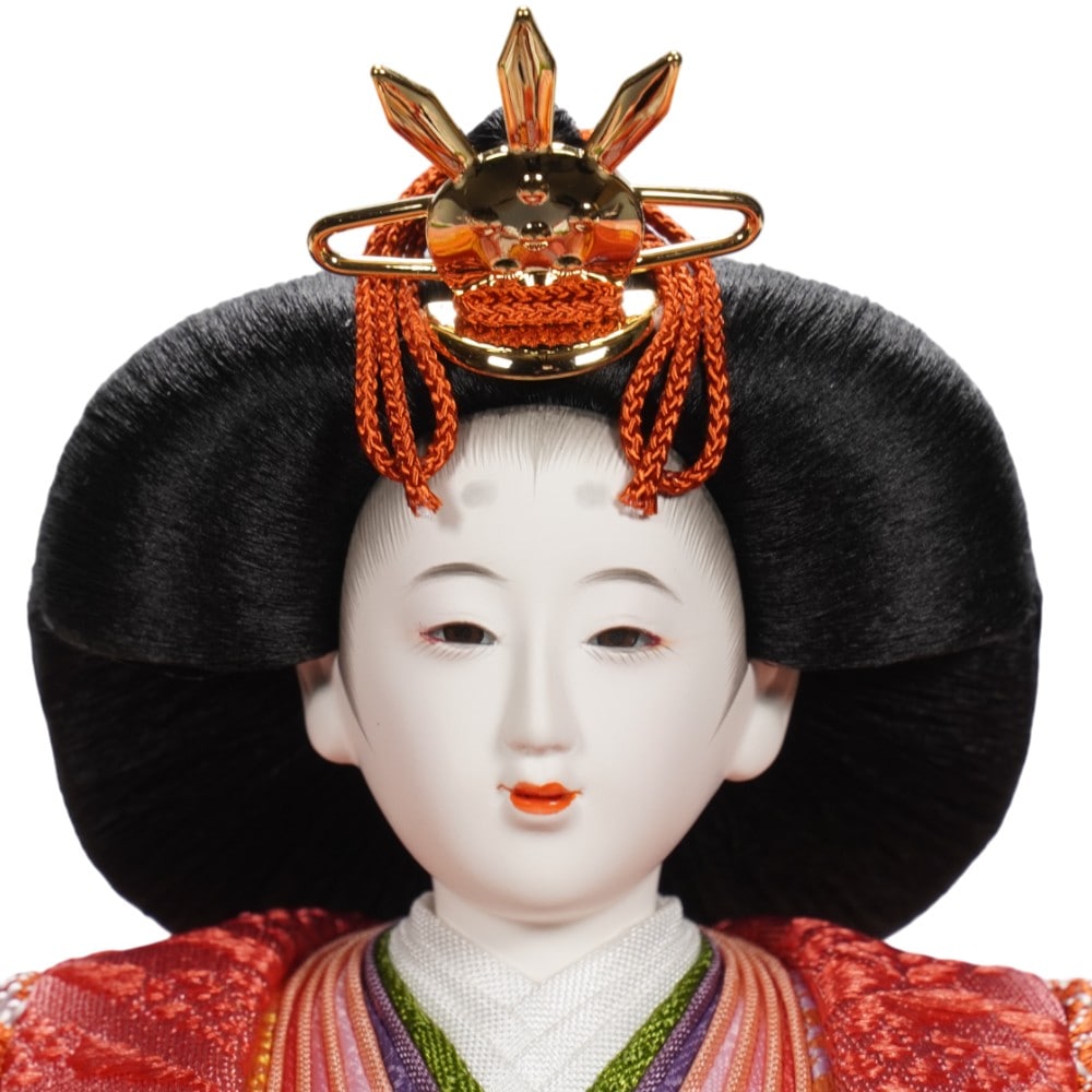 雛人形】京十二番 黄櫨染 桐竹鳳凰文様 親王飾り | 小出松寿作