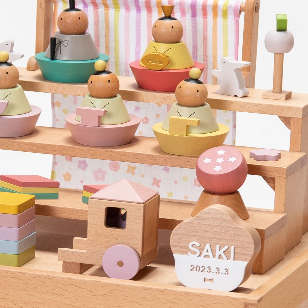 【名前入】プーカのお名前札 MONACA(もなか) 梅 アクリル[263N-004]