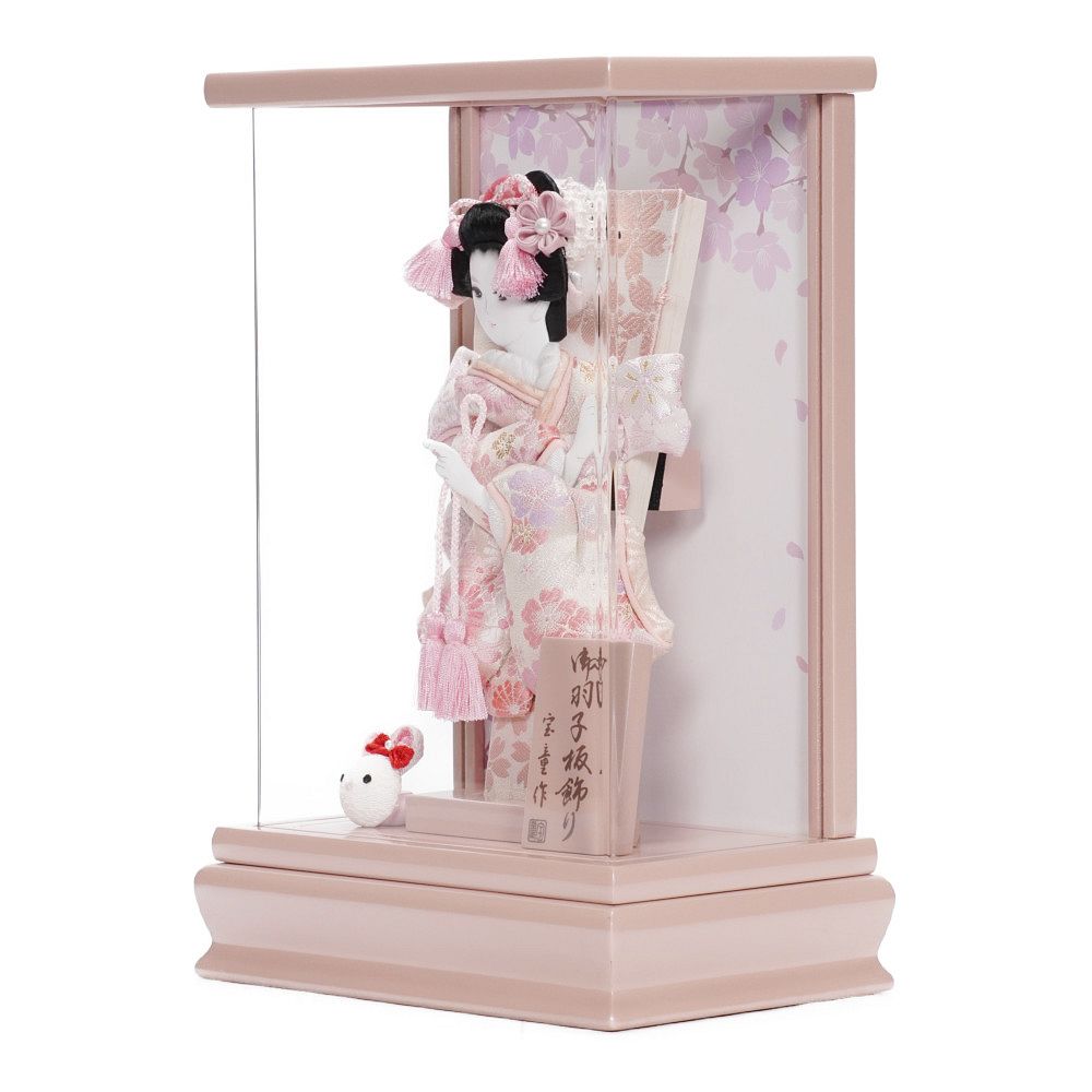 【羽子板】7号 撫子 アクリル〈宝童作〉[242-033]