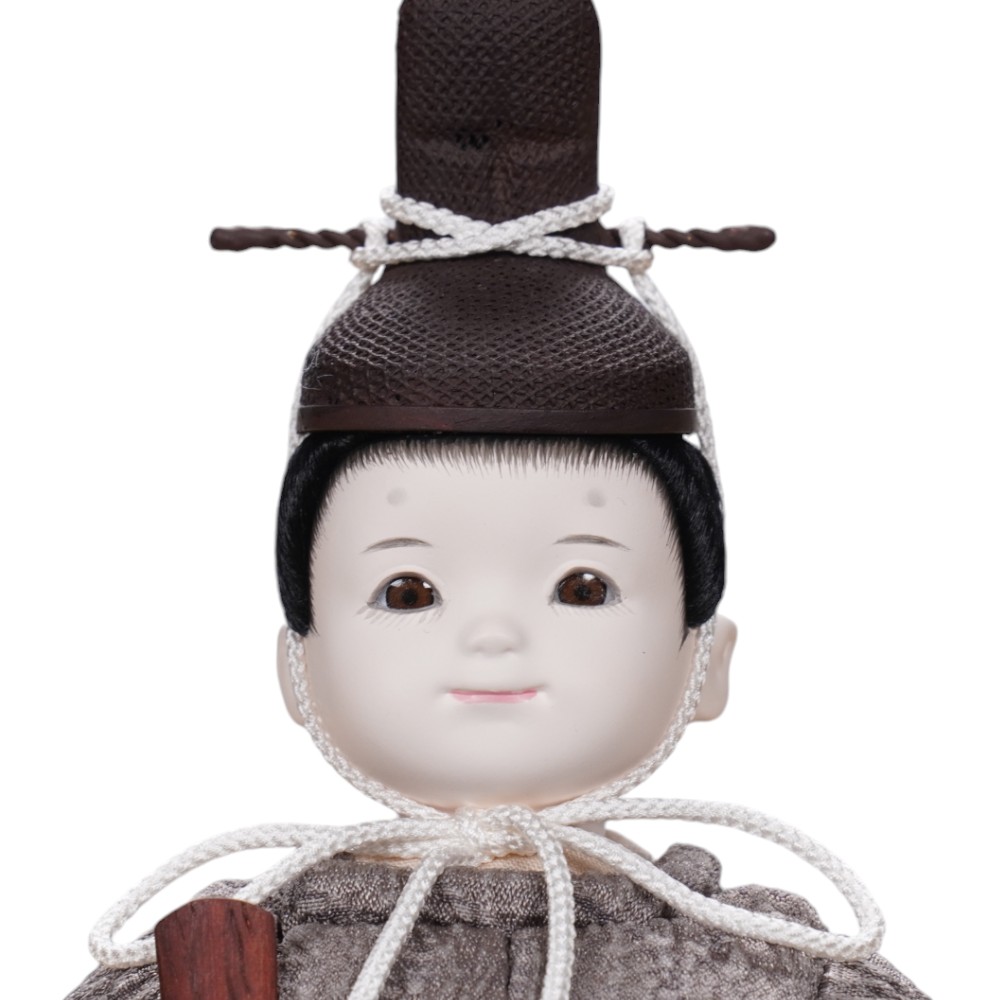 木目込み雛人形】草木染(ログウッド×ビワ) 親王飾り(ケースなし) | 縫