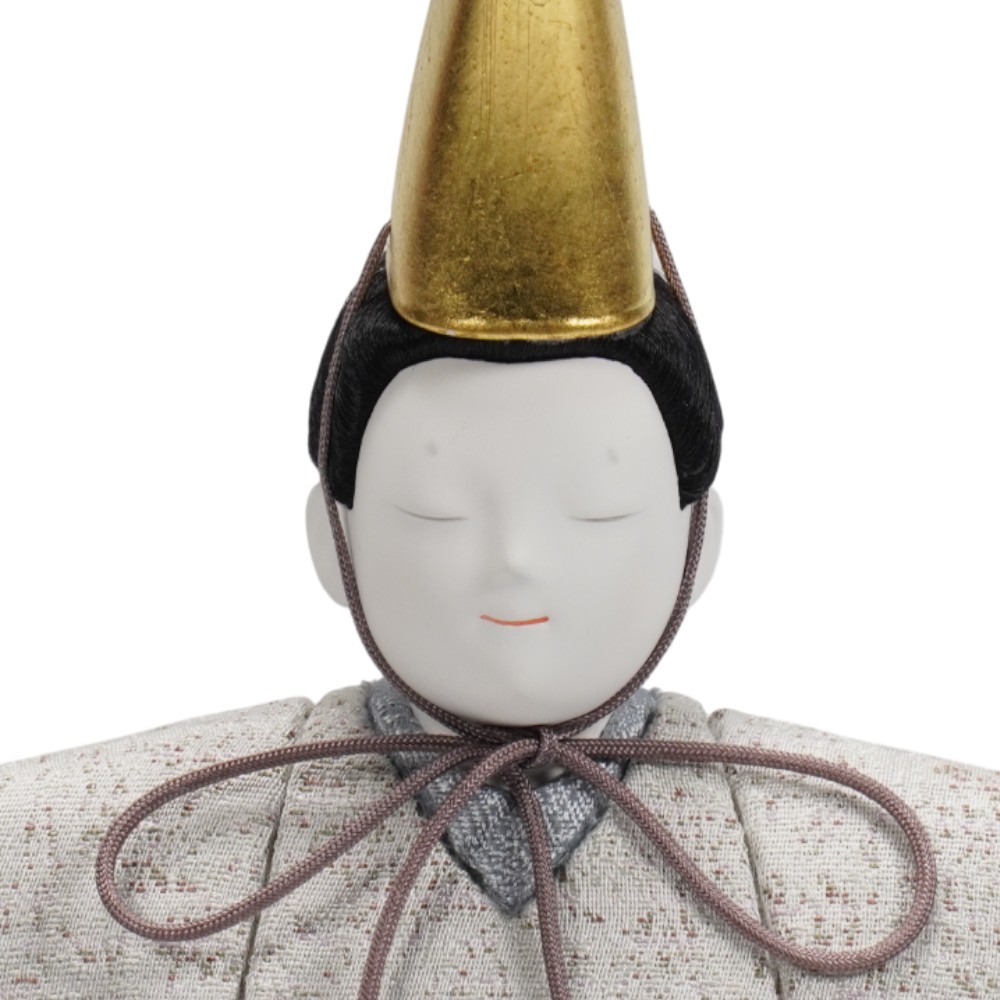 【木目込み雛人形】「SimpleModern」(玉虫) 親王揃い立雛飾り | 幸一光作