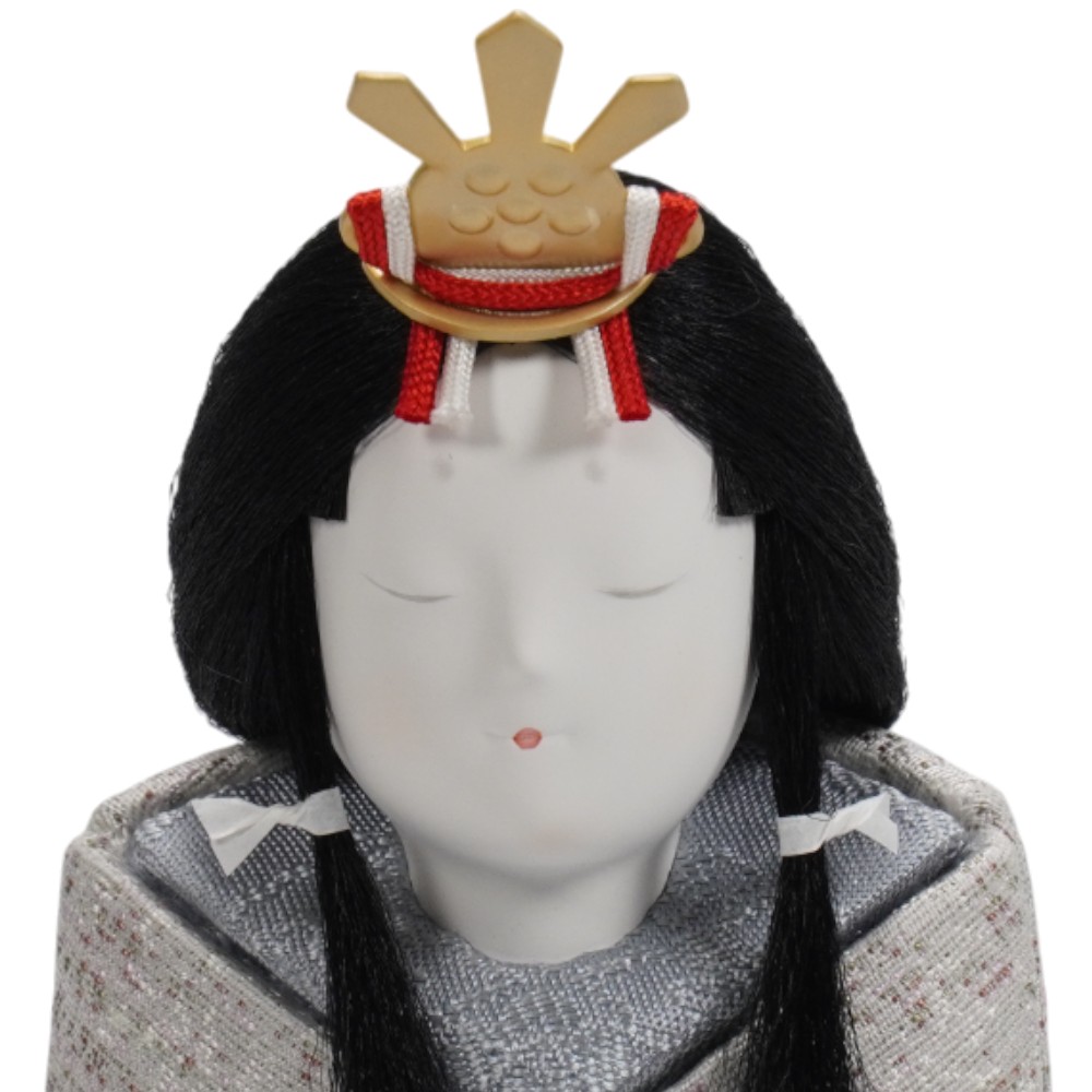 【木目込み雛人形】「SimpleModern」(玉虫) 親王揃い立雛飾り | 幸一光作