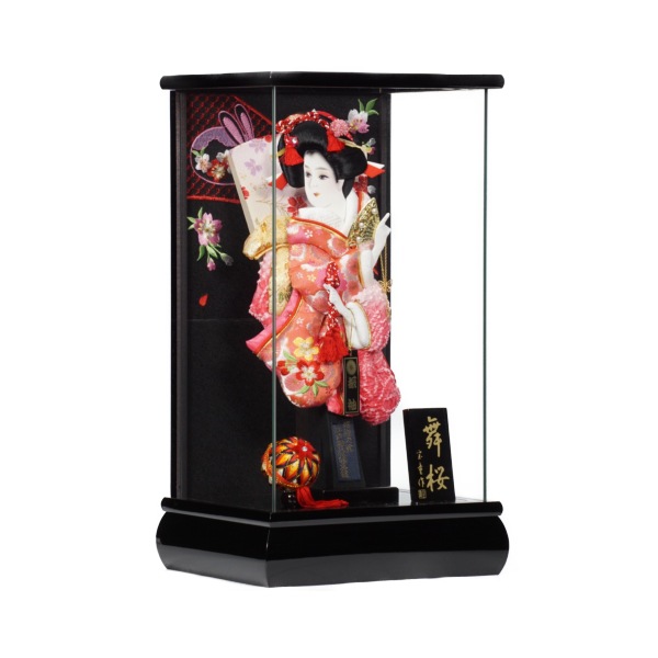 【羽子板】10号 振袖 パノラマ舞桜〈宝童作〉[212-047]