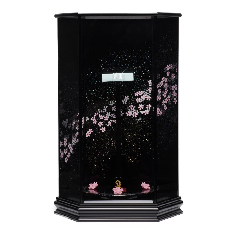 【羽子板】16号 刺繍道長牡丹(赤)×絞り桜(ピンク)〈匠一好作〉[232-067]