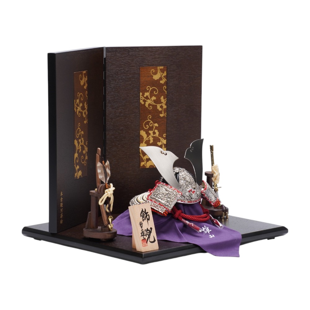 【五月人形】《限定品》五分之一 純白之竹雀 兜飾り | 雄山作
