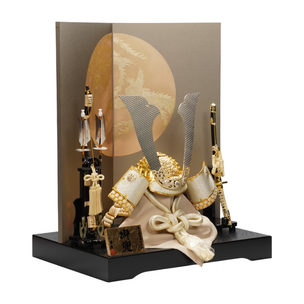 【五月人形】『日米首脳会談贈呈品』25号 永遠之兜 RICH GOLD 着用兜飾り | 翠鳳作