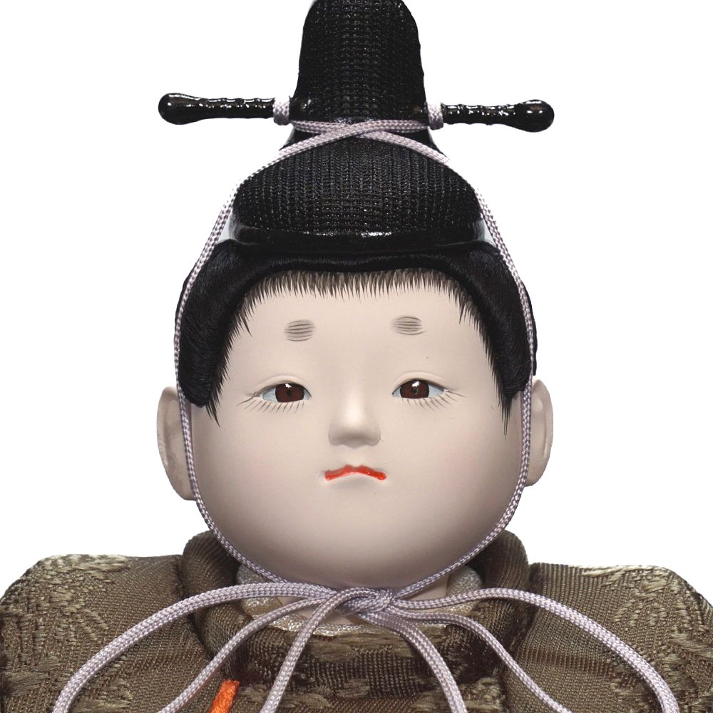 【木目込み雛人形】「小雪」(利休) 親王飾り | 幸一光作