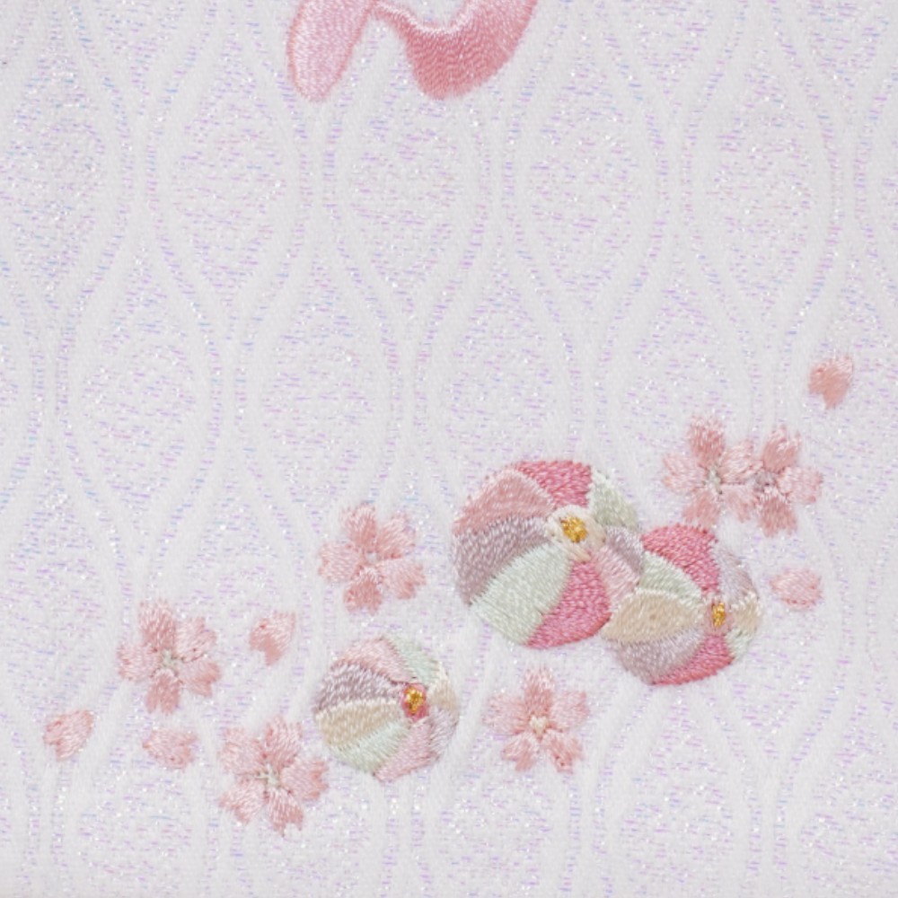 【名前旗】刺繍名旗 パープルパール　マリ(特小) 3-NA51S〈女の子〉[243N-244]