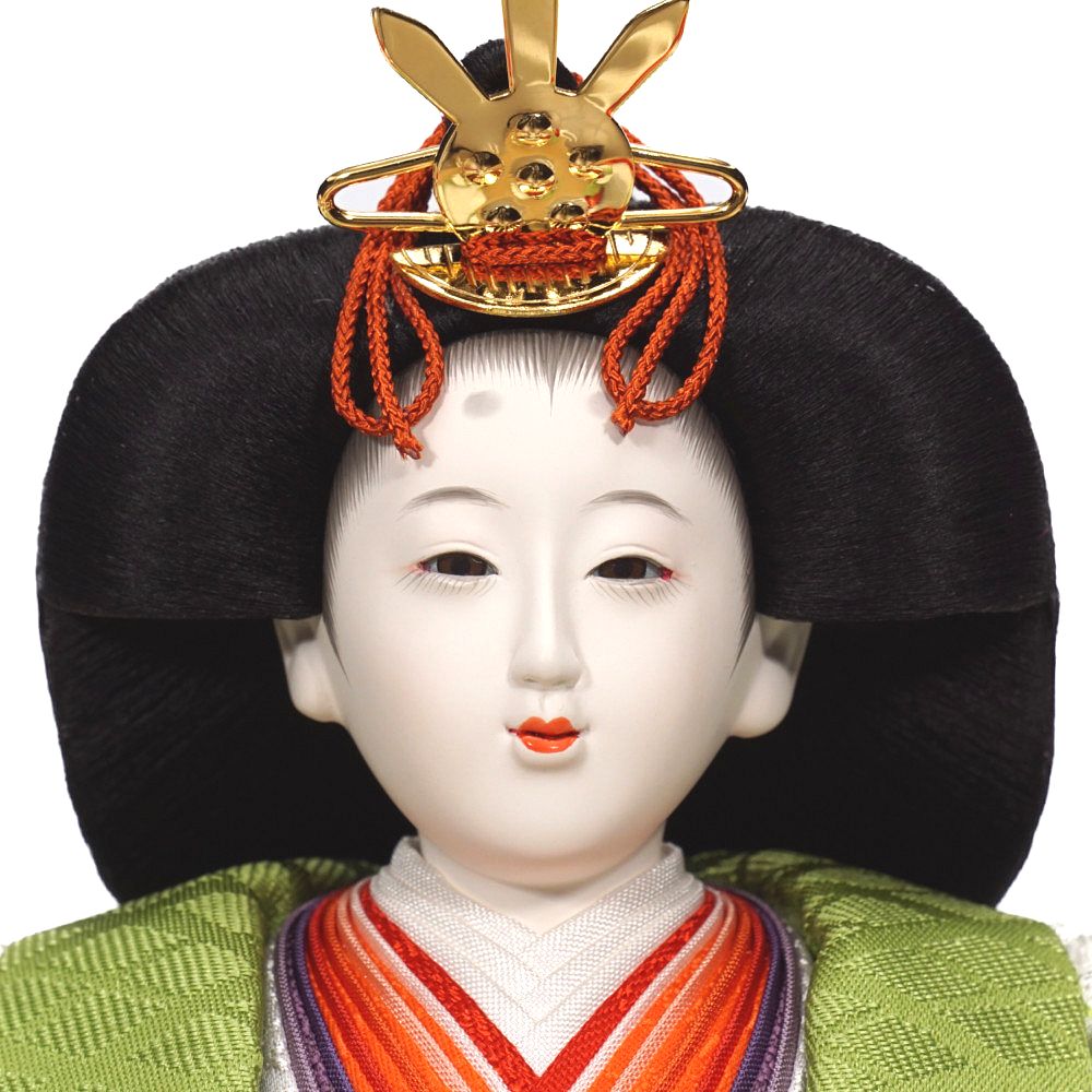 雛人形 親王平飾り 小出松寿 総刺繍 京十二番 雪輪桜文様