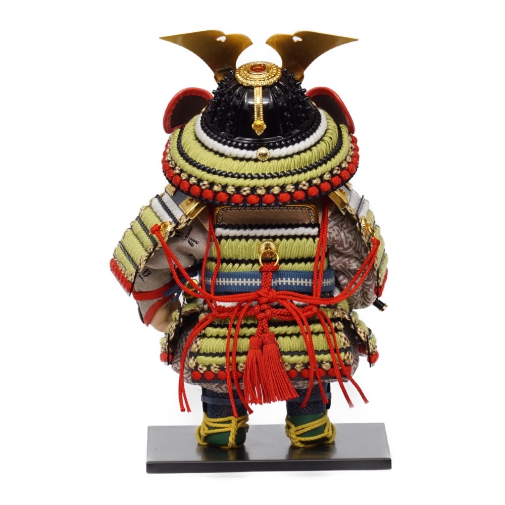 五月人形（彫金萌葱匂大将飾り） 五月人形】「晴」萌葱糸威肩白 大将飾り〈幸一光作〉[245-058