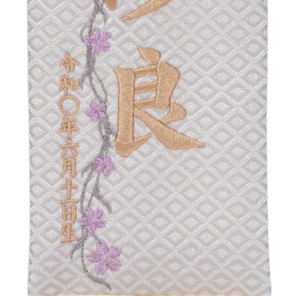 【名前旗】ゆい(特小) パステルグレー〈女の子〉[253N-011]