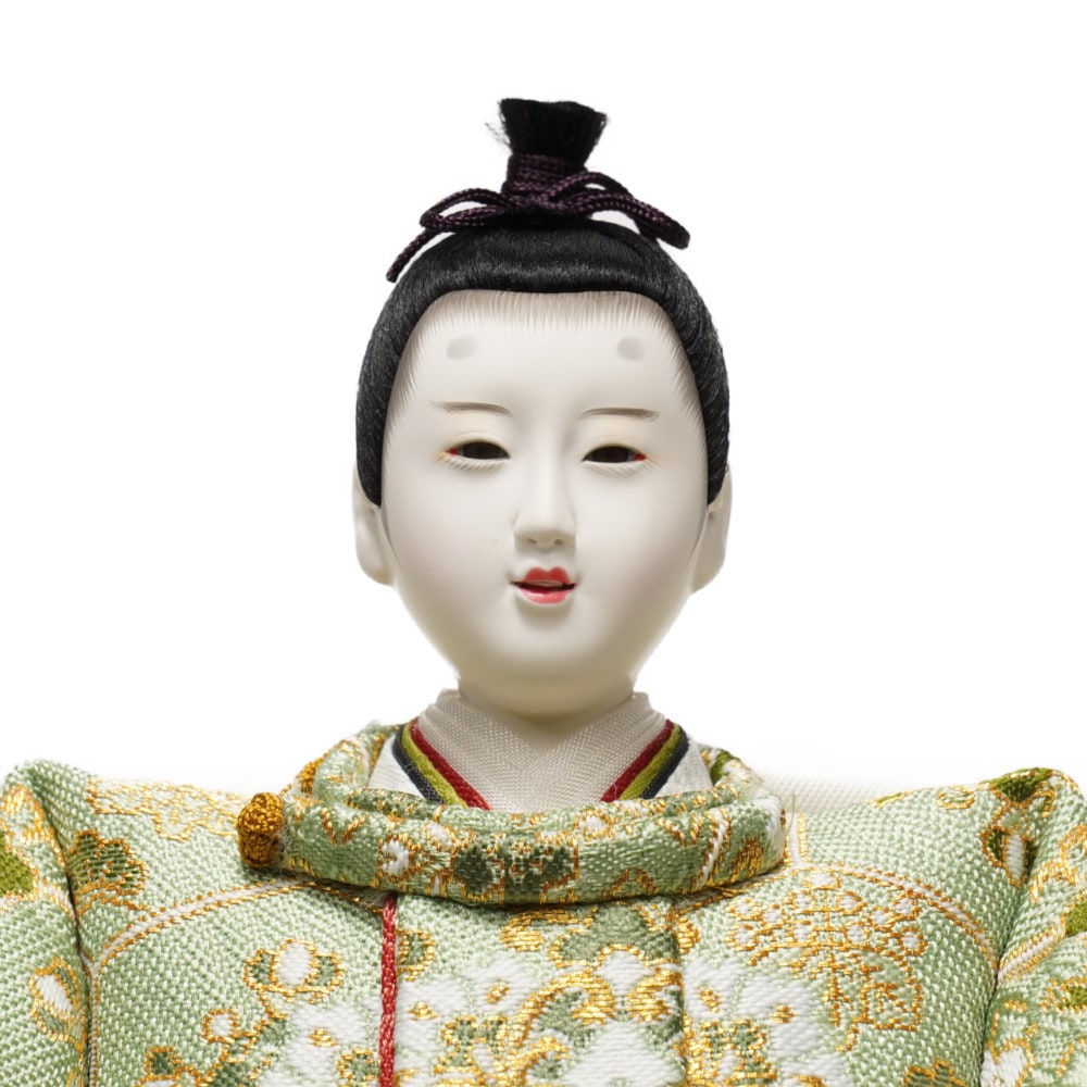 【雛人形】京十一番 平安 蜀江に唐花文様 親王揃い収納飾り | 小出松寿作