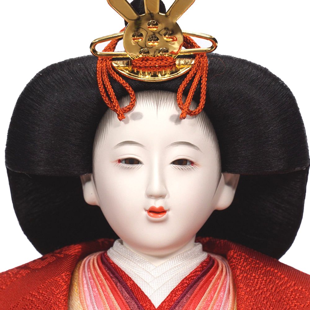 【雛人形】京十番 高雄 雲立涌文様 泥染め 五人揃い二段飾り | 小出松寿作
