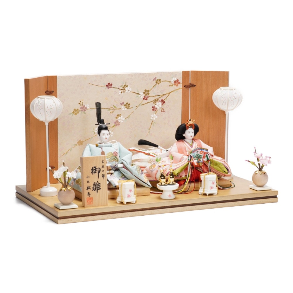 雛人形】京十二番 京刺繍 松竹梅文様 親王飾り | 小出松寿作 ｜雛人形