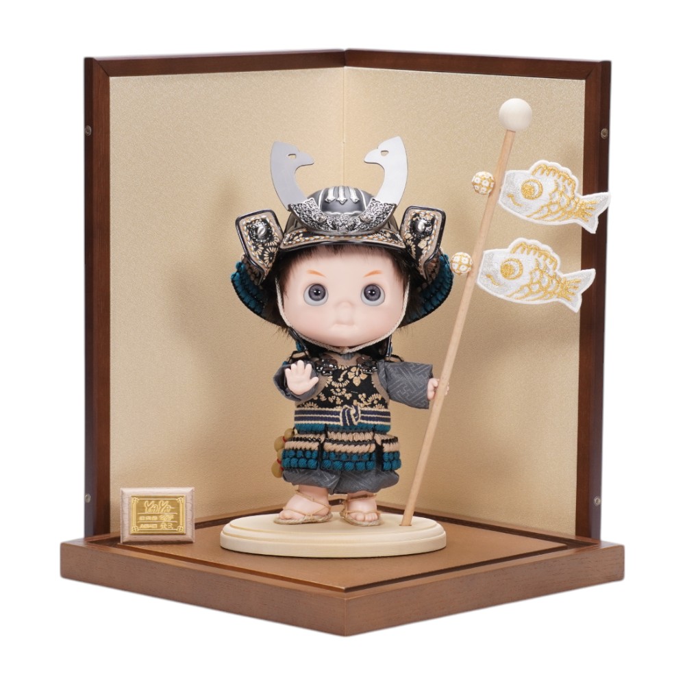 【五月人形】YAYA 銀ちゃん 大将飾り〈壹三作〉[255-289]