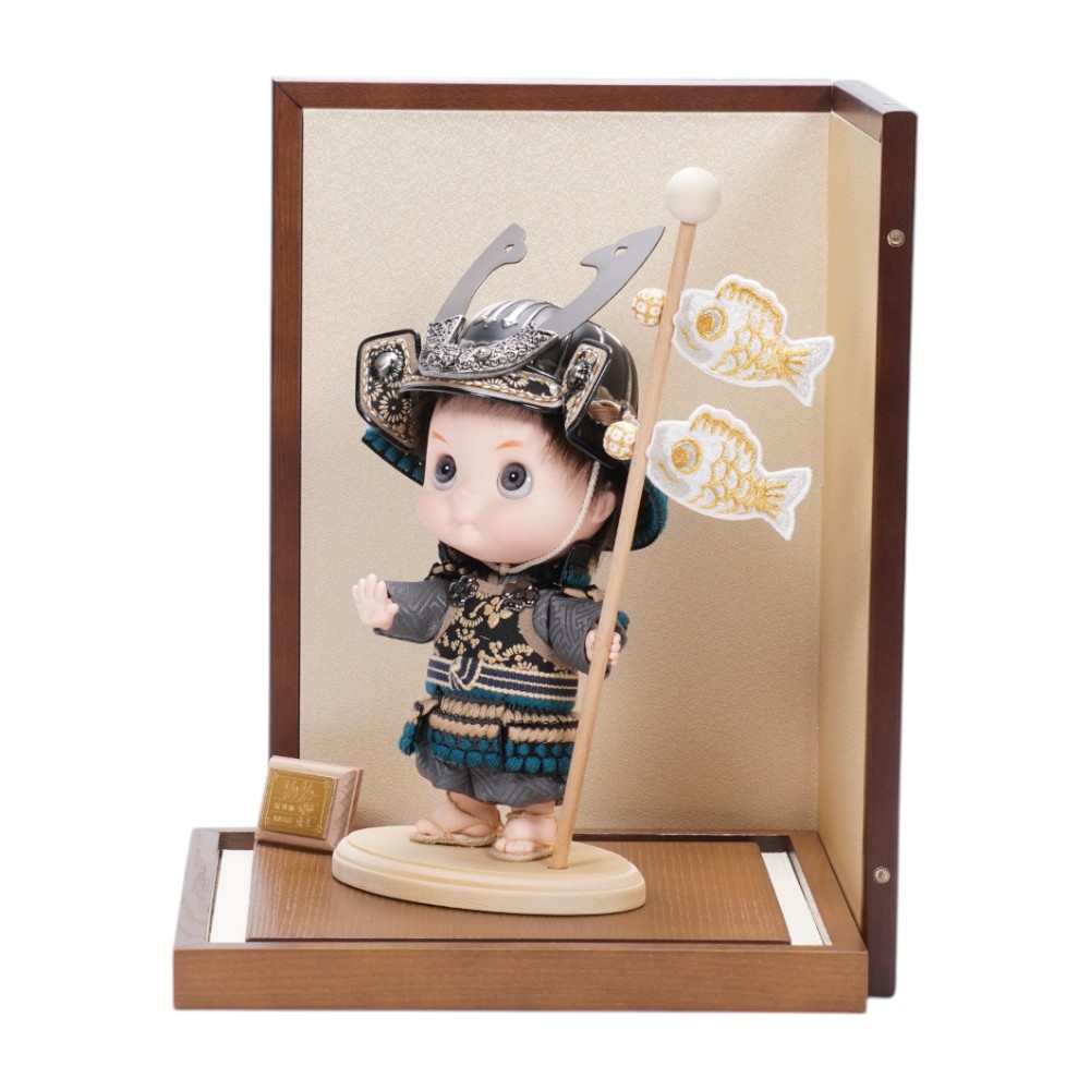 【五月人形】YAYA 銀ちゃん 大将飾り〈壹三作〉[255-289]