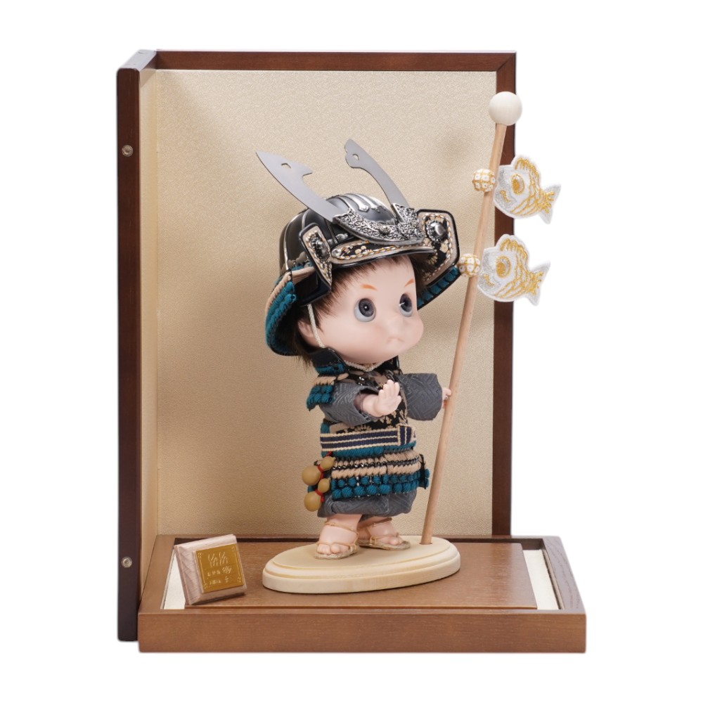 【五月人形】YAYA 銀ちゃん 大将飾り〈壹三作〉[255-289]