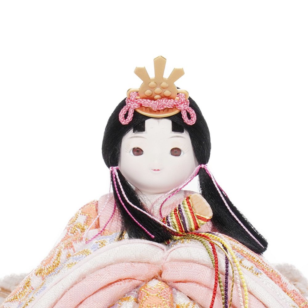 木目込み雛人形】rico夢乃 親王揃い収納飾り | minicola作 ｜雛人形