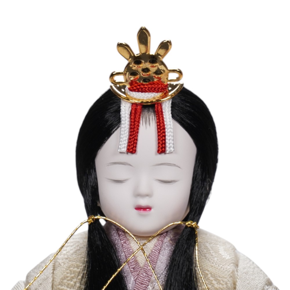 【木目込み雛人形】スタイリッシュひな 正絹友禅 親王飾り | 木村一秀作