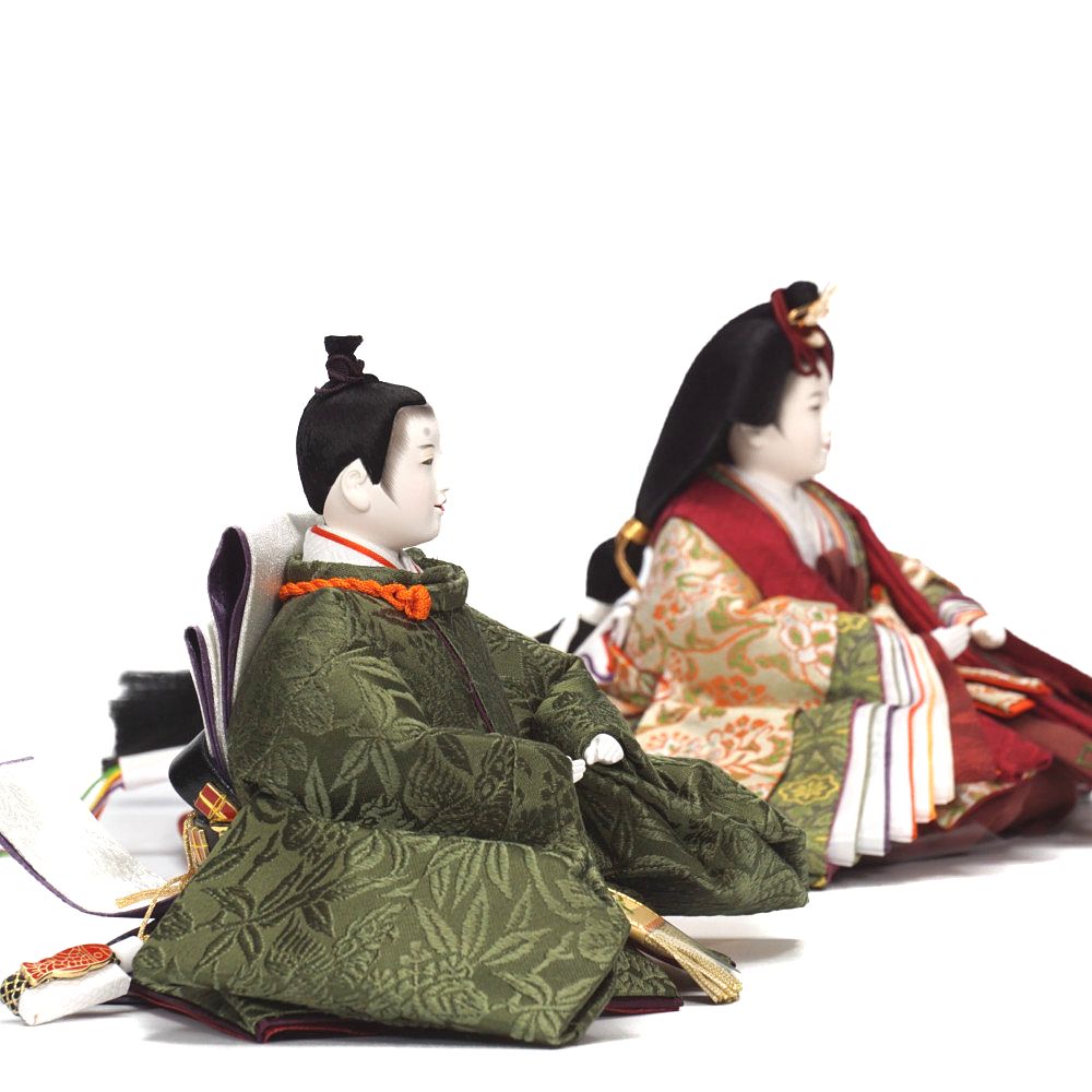 【値下げです】雛人形　親王飾り　千匠作　福田屋監修 雛人形】京三五 麹塵 親王飾り | 千匠作 ｜雛人形・五月人形の専門店