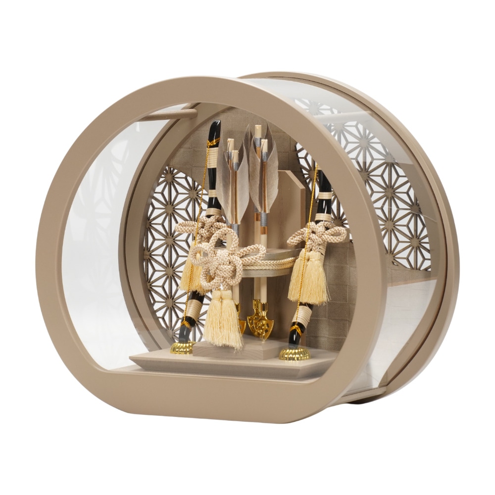 【破魔弓】日向 円型アクリル〈幹山作〉[261-005]