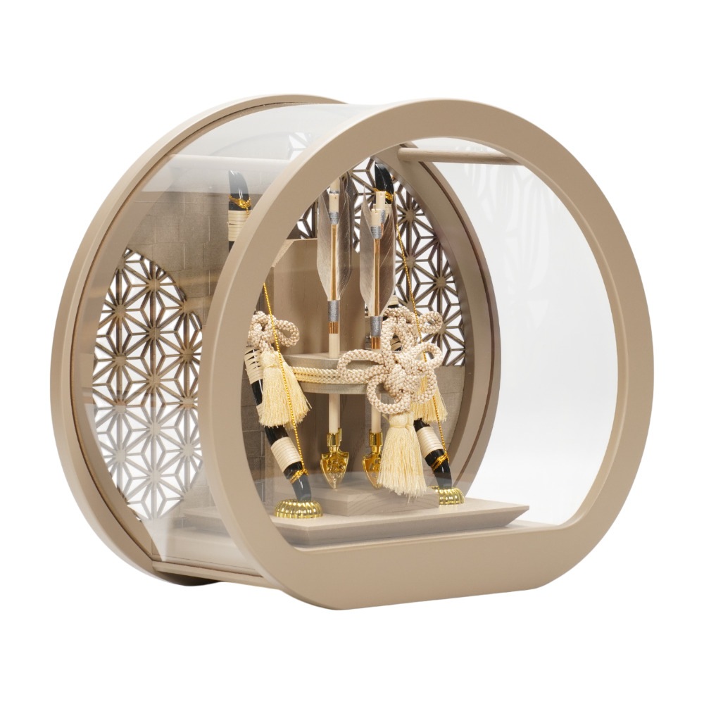 破魔弓】日向 円型アクリル〈幹山作〉[261-005] | 破魔弓,作者で探す