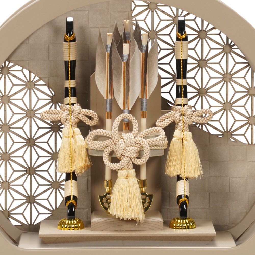 破魔弓】日向 円型アクリル〈幹山作〉[261-005] | 破魔弓,作者で探す