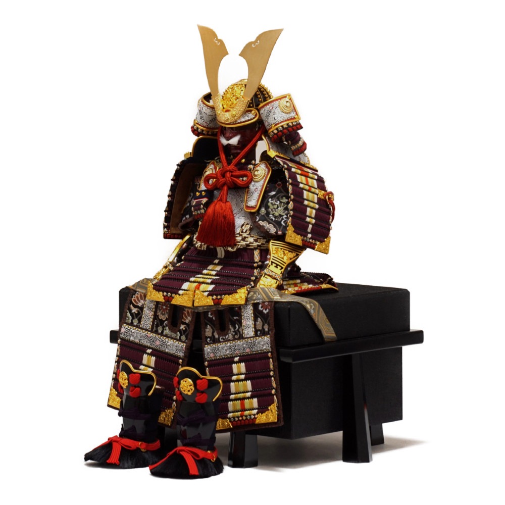 五月人形】《限定品》7号 俊 紫糸沢瀉威(A) 鎧飾り | 雄山作 ｜雛人形